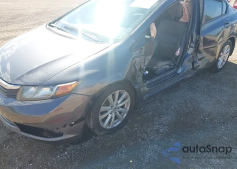 2012 Honda Civic Ex-L z USA, uszkodzony, nr VIN 19XFB2F96CE008993